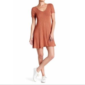 NWOT LUSH Crosses Back Fit & Flare Dress